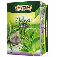 Herbata BIG-ACTIVE zielona (20 torebek) EARL GREY z bergamotk 20tx1.5g