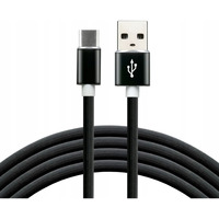 Kabel USB -> USB-C 1, 5m 3A silikonowy czarny EVERACTIVE (CBS-1.5CB)