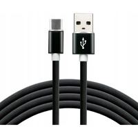 Kabel USB -> USB-C 1m 3A silikonowy czarny EVERACTIVE (CBS-1CB)
