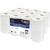 Papier toaletowy biay(24 rolki) 9cm*40m 2 warstwy 100% celuloza T 40/2 6279 ELLIS PROFESSIONAL